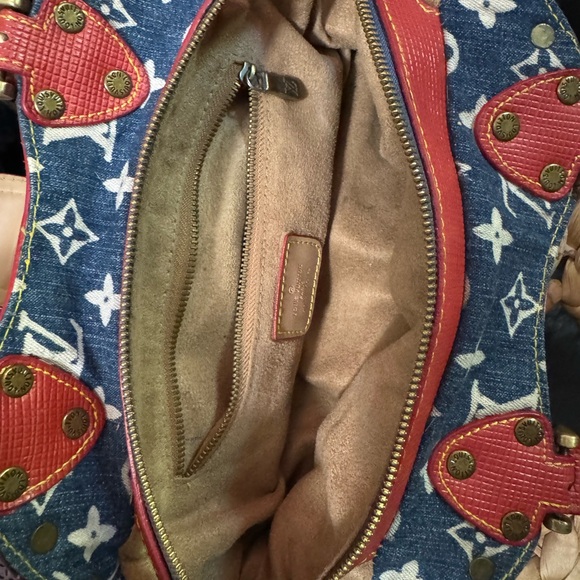 Vintage Louis Vuitton denim purse - Picture 2 of 3
